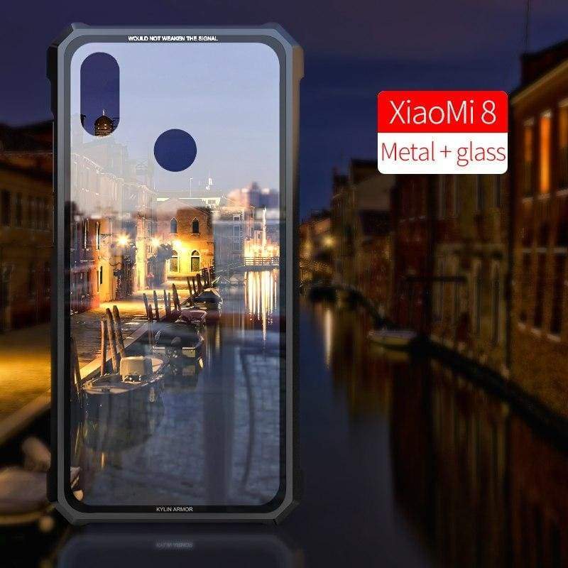 Coque Antichoc en verre trempé 9H très haute protection pour Xiaomi 8