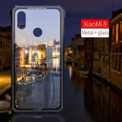 Coque Antichoc en verre trempé 9H très haute protection pour Xiaomi 8