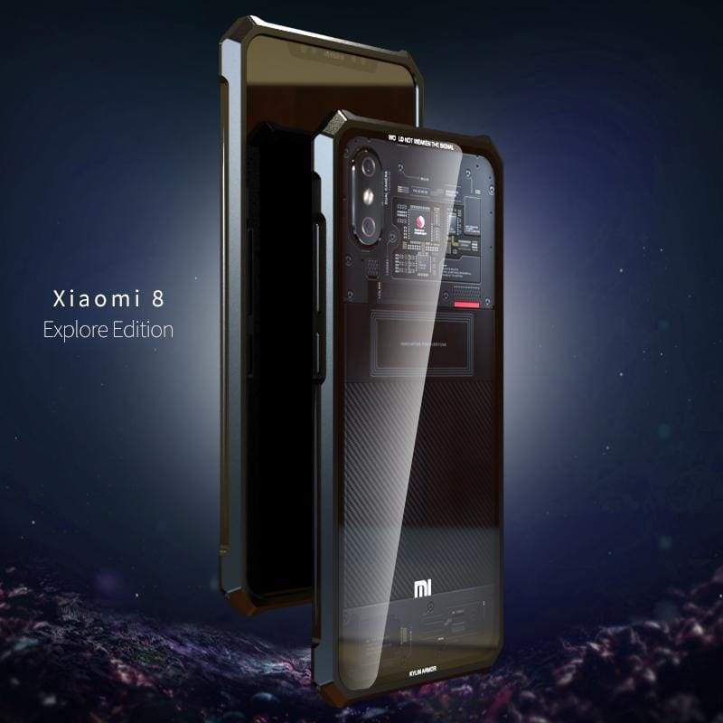 Coque Antichoc en verre trempé 9H très haute protection pour Xiaomi 8