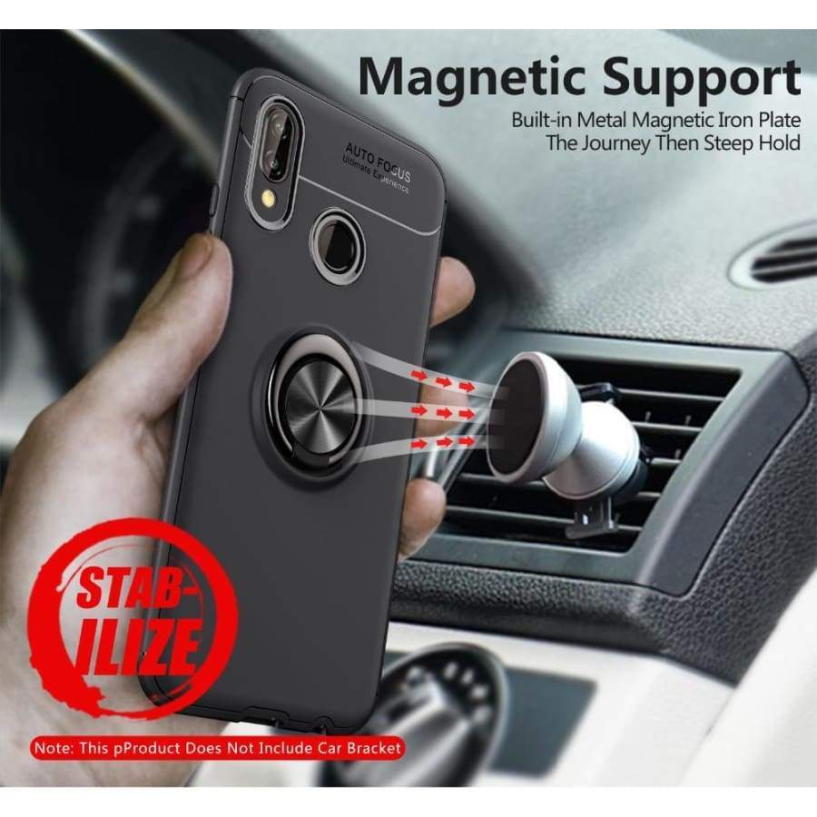 Coque avec Support Bague Magnétique pour Huawei - Fitted Cases