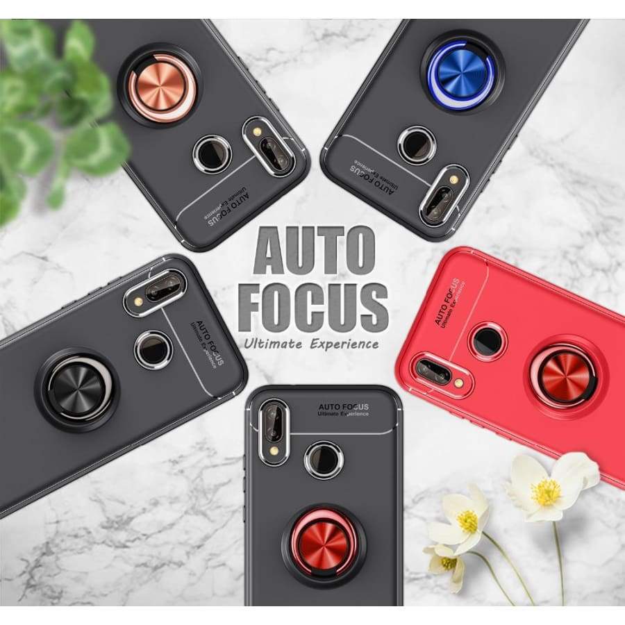 Coque avec Support Bague Magnétique pour Huawei - Fitted Cases