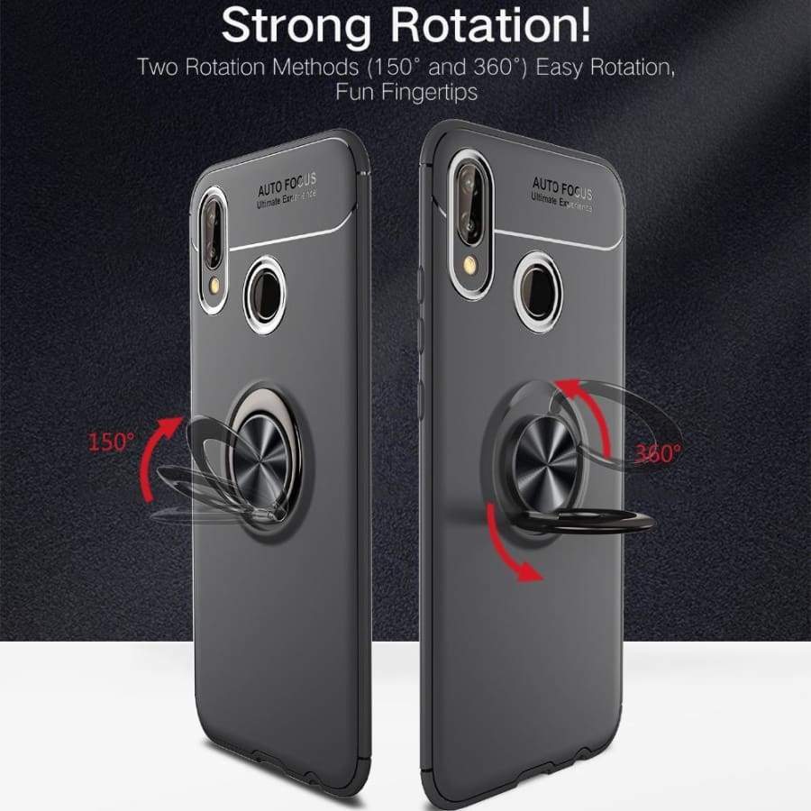Coque avec Support Bague Magnétique pour Huawei - Fitted Cases