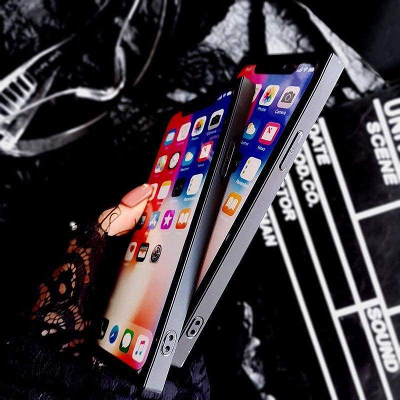 Coque carré Arc-En-Ciel Brillant Coloré Pour iPhone - Coques