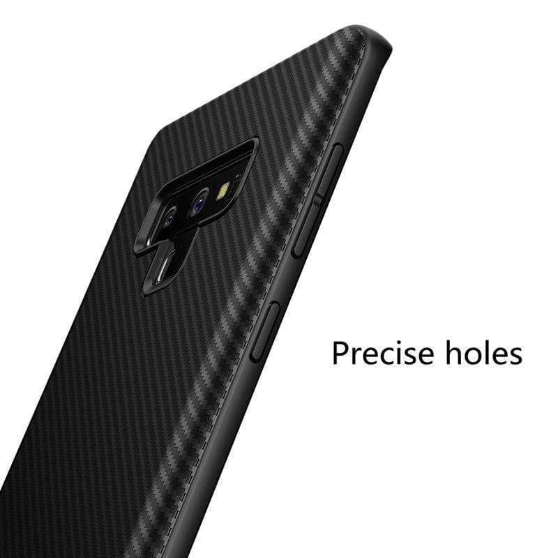 Coque de Fibre de Carbone avec Technologie Absorption des Chocs Pour Samsung