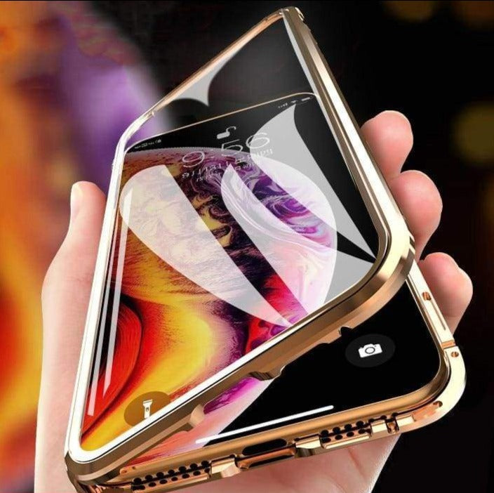 Coque deux faces à Adsorption Magnétique Super Résistante Pour iPhone