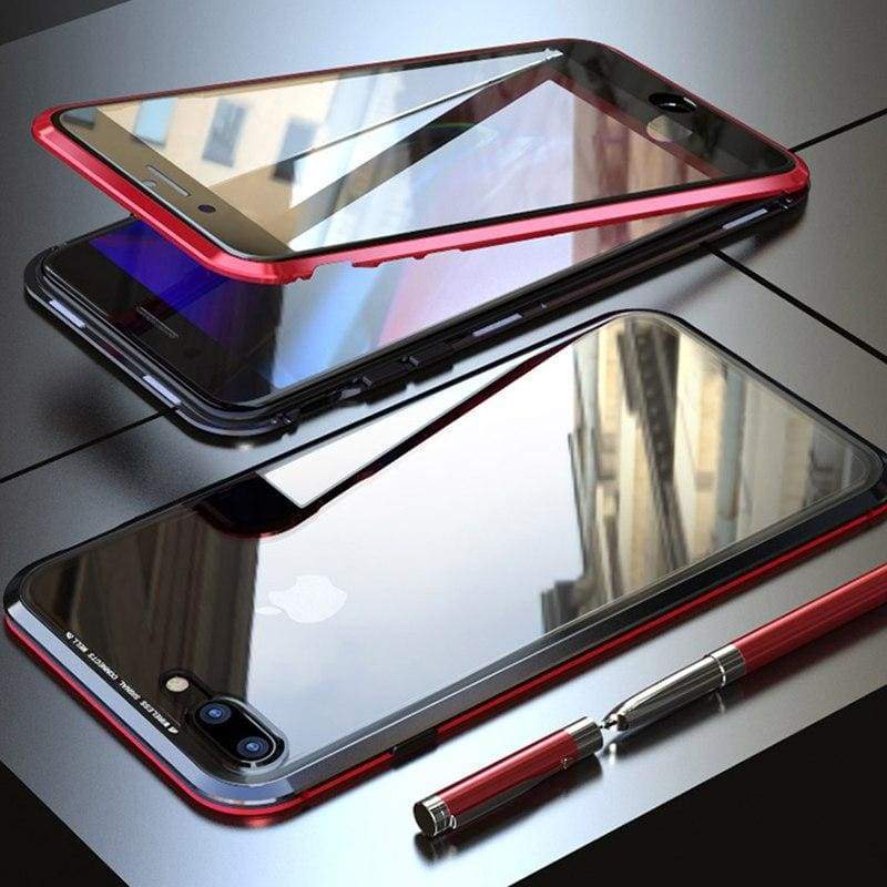 Coque deux faces à Adsorption Magnétique Super Résistante Pour iPhone