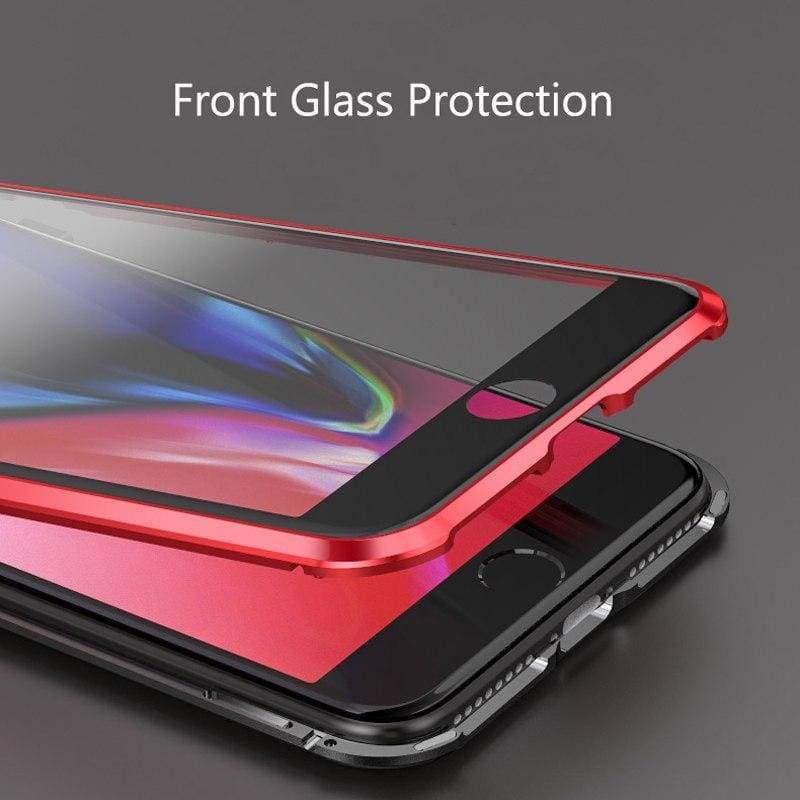 Coque deux faces à Adsorption Magnétique Super Résistante Pour iPhone