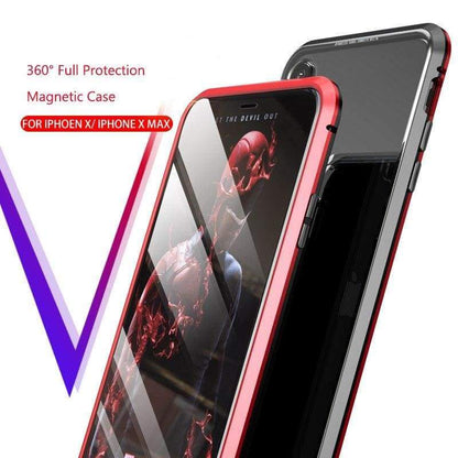 Coque deux faces à Adsorption Magnétique Super Résistante Pour iPhone