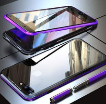 Charger l&#39;image dans la galerie, Coque deux faces à Adsorption Magnétique Super Résistante Pour iPhone - iPhone X / Violet Noir
