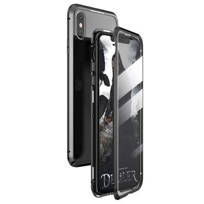 Coque deux faces à Adsorption Magnétique Super Résistante Pour iPhone - iPhone XS Max / Noir