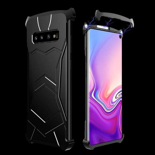 Coque magnétique ultra mince en aluminium blindé pour samsung S10 S10+ S10 Lite - Samsung S10 / Noir