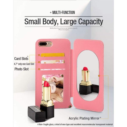Coque Miroir portefeuille pour votre iPhone