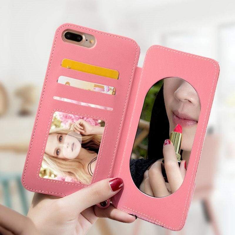Coque Miroir portefeuille pour votre iPhone