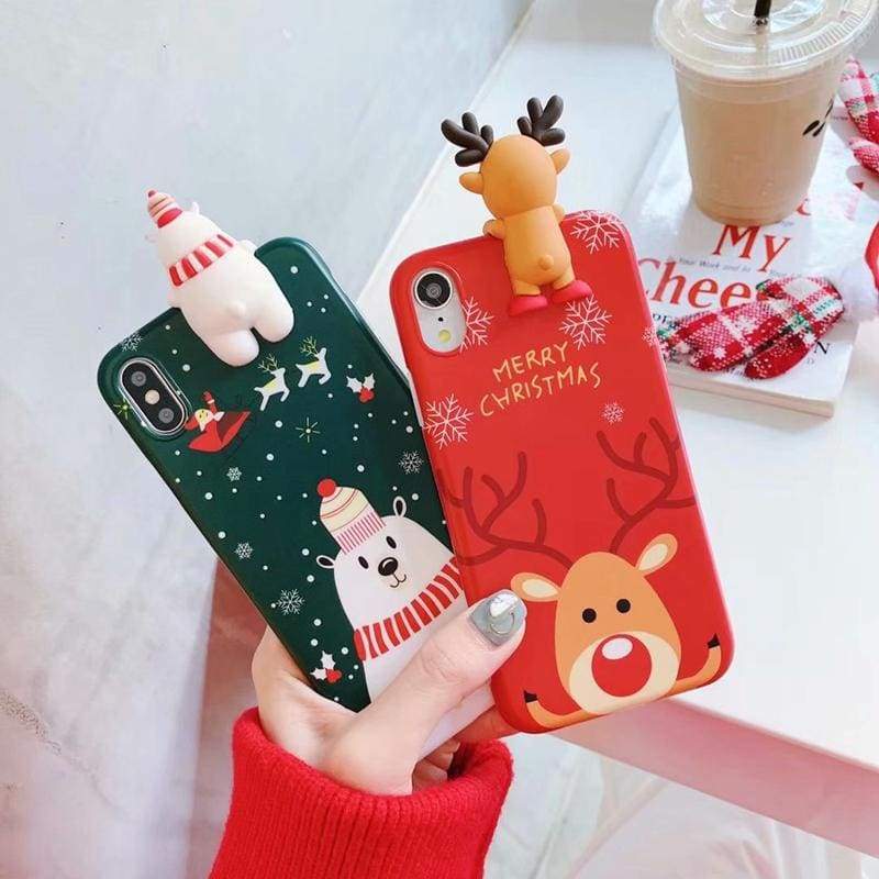 Coque pour NOËL en Silicone Haute Protection pour iPhone - Coques