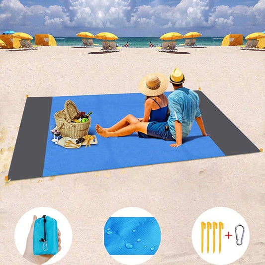 Manta de playa de bolsillo impermeable