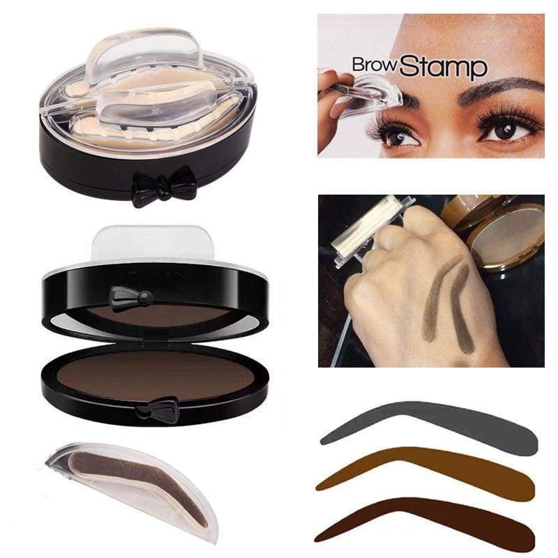 DES SOURCILS PARFAITS EN 3 SECONDES AVEC LE TAMPON À SOURCILS, Color - Marron Clair - Forme du Pont