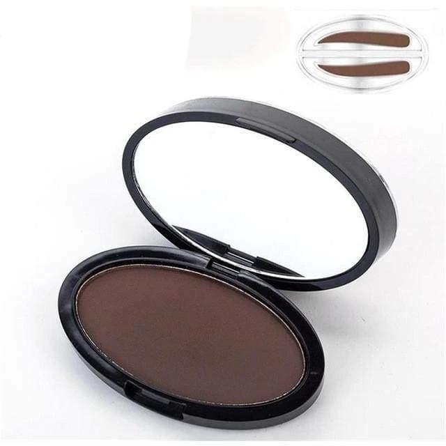 DES SOURCILS PARFAITS EN 3 SECONDES AVEC LE TAMPON À SOURCILS - Marron Foncé - Forme Droite - Eyebrow Enhancers
