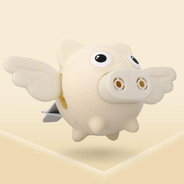 Désodorisant de voiture sous forme de cochon volant mignon - Beige - Désodorisant