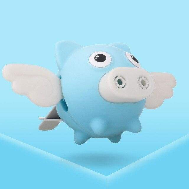 Désodorisant de voiture sous forme de cochon volant mignon - Bleu - Désodorisant