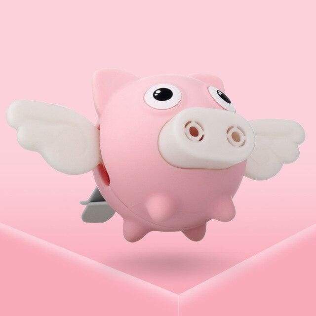 Désodorisant de voiture sous forme de cochon volant mignon - Rose - Désodorisant