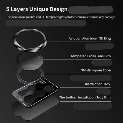 Verre Trempé protecteur de lentille arrière Samsung  S22 Ultra