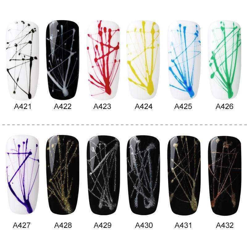 Gel à ongles pour Dessin daraignée Semi permanent - Nail Gel