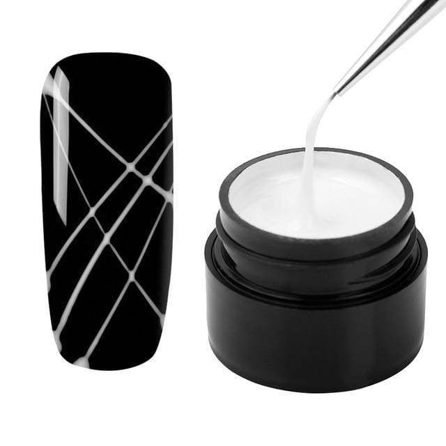 Gel à ongles pour Dessin daraignée Semi permanent - Blanc - Nail Gel