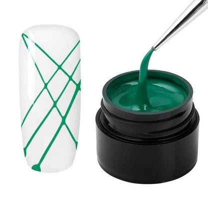 Gel à ongles pour Dessin daraignée Semi permanent - Vert - Nail Gel