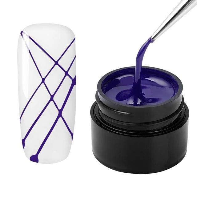 Gel à ongles pour Dessin daraignée Semi permanent - Violet - Nail Gel
