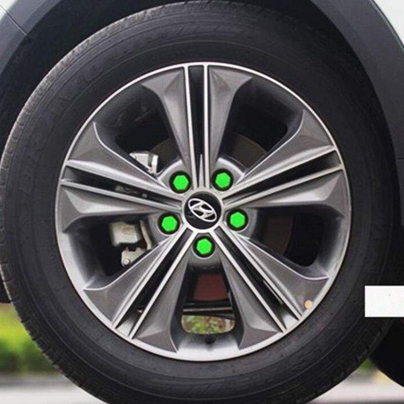 Lumineux cache écrou - Livraison Gratuite - Autocollants De Voiture