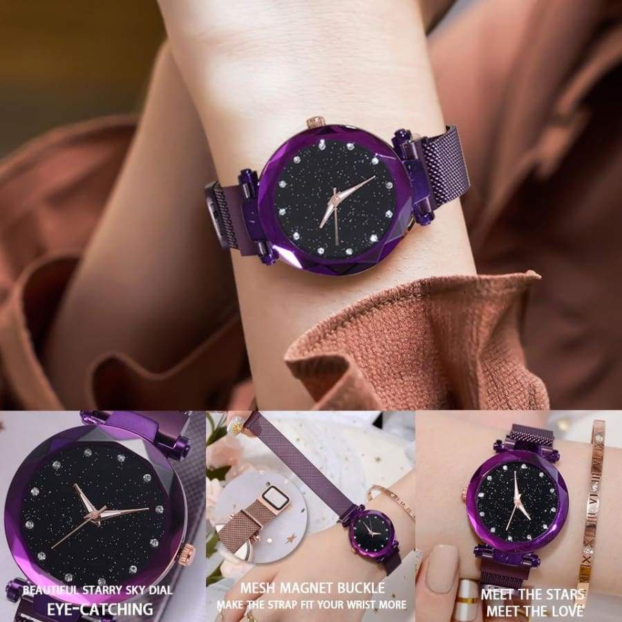 Montre fashion magnétique ciel étoilé