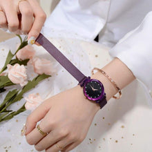 Charger l&#39;image dans la galerie, Montre Ciel étoilé avec Bracelet en Mailles Aimant pour Femmes - Womens Watches
