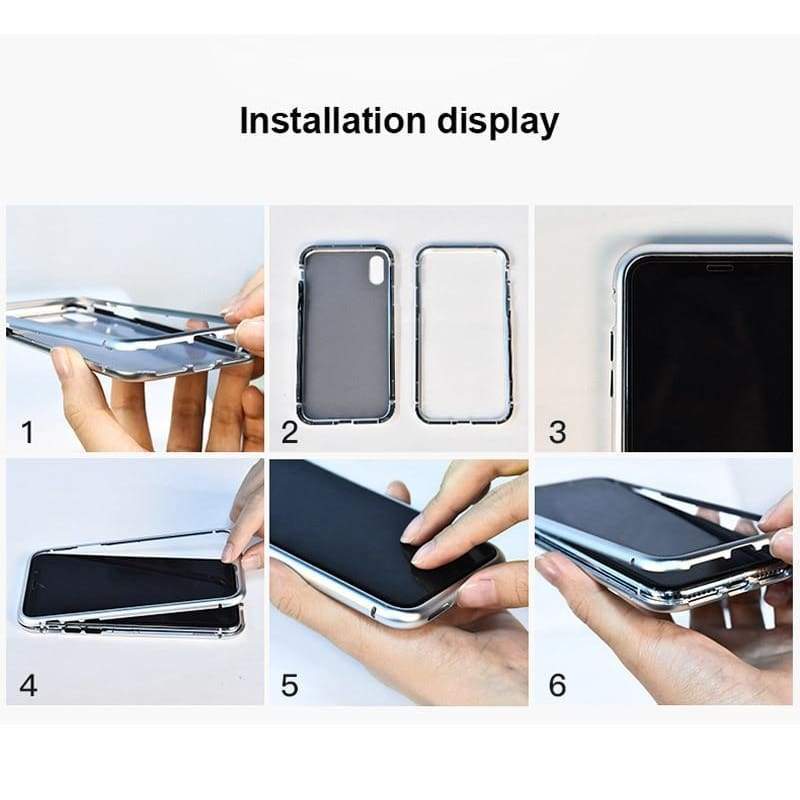 Nouvelle Coque à Adsorption Magnétique Super Résistante Pour iPhone
