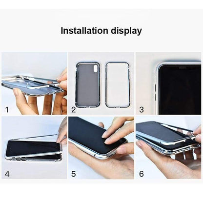 Nouvelle Coque à Adsorption Magnétique Super Résistante Pour iPhone
