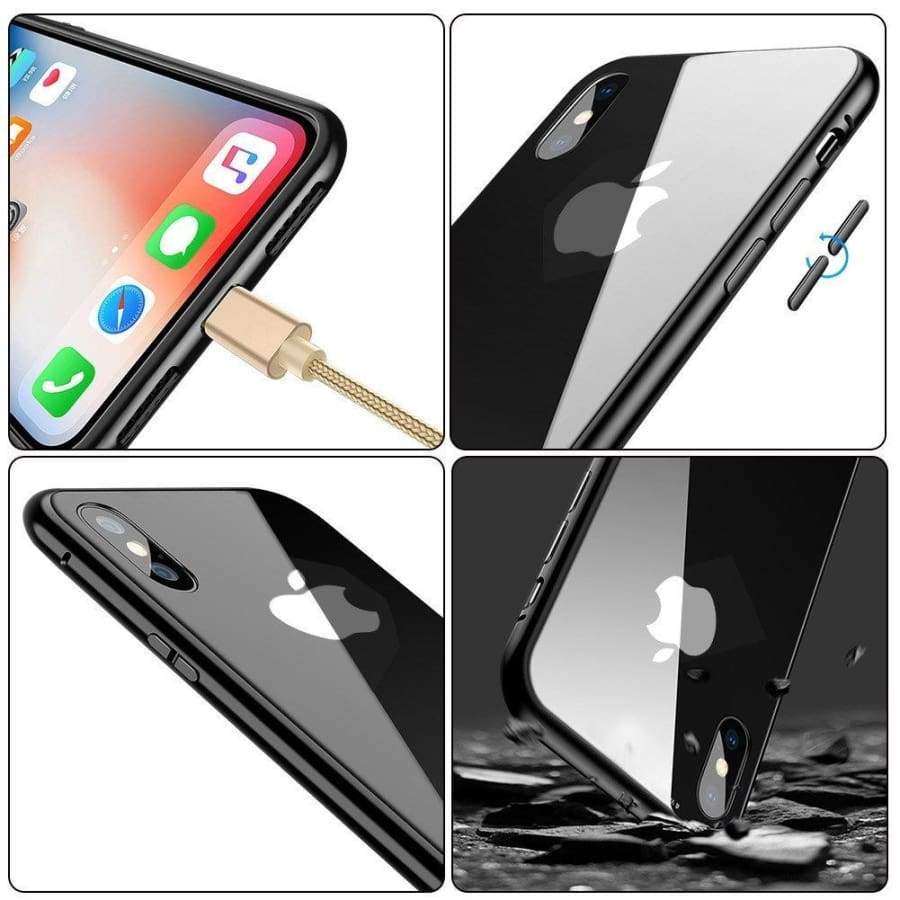 Nouvelle Coque à Adsorption Magnétique Super Résistante Pour iPhone