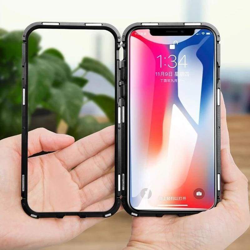 Nouvelle Coque à Adsorption Magnétique Super Résistante Pour iPhone