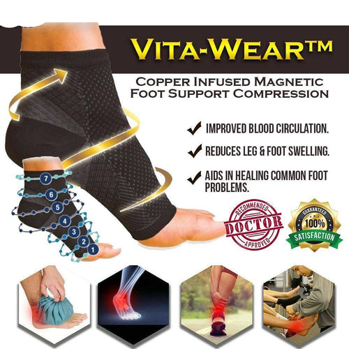 VitaWear™ Compression magnétique de pied en cuivre 