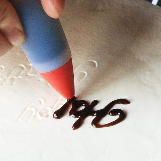 Silicone Food Writing Pen Chocolate Decorating tools Cake Mold Cream cup cookie Icing Piping Pastry Nozzles kitchen accessories - Dessert