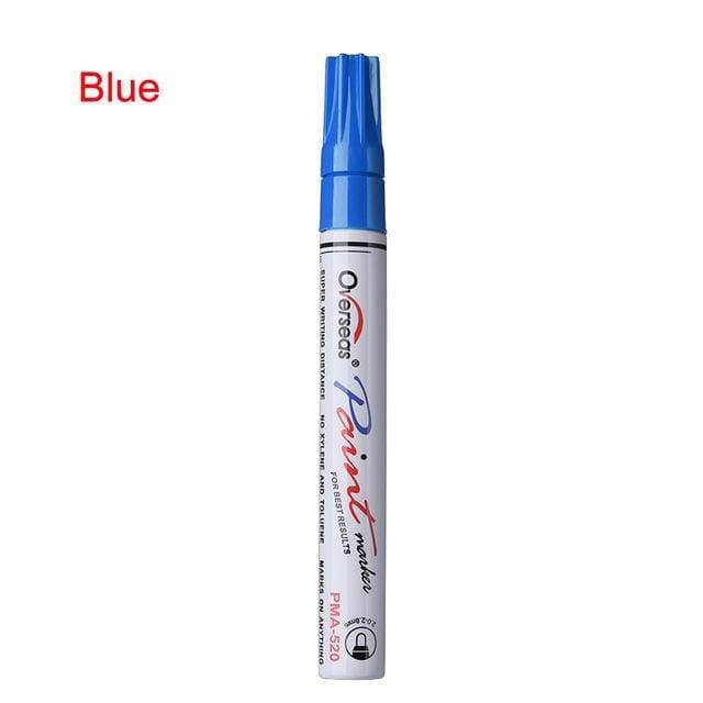 Stylo de peinture de pneu de voiture - Bleu - Car Stickers