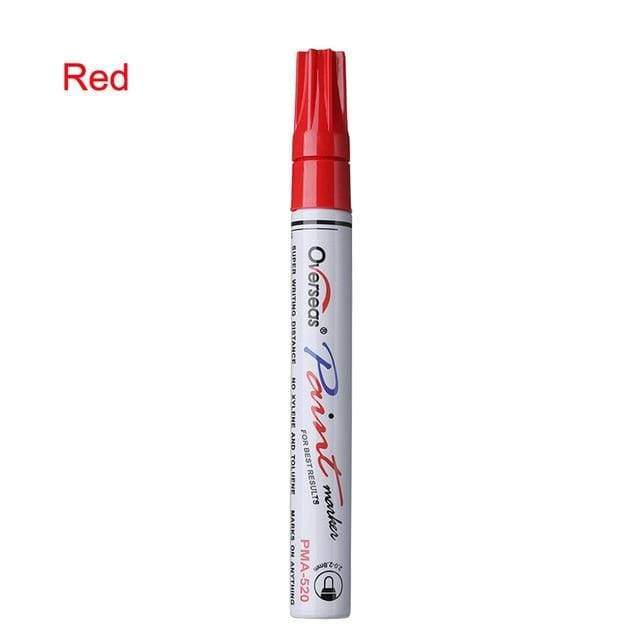 Stylo de peinture de pneu de voiture - Rouge - Car Stickers