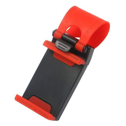 Support de Téléphone pour volant de voiture - Rouge - Téléphone portable Supports et Stands