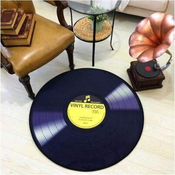 Tapis de Sol Rond en Tissu Souple Imprimé Vinyl - Livraison gratuite - 60cm / Jaune - Tapis de sol de camping
