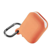 Charger l&#39;image dans la galerie, 4en1 Étui silicone étanche pour Airpods Écouteurs Orange 
