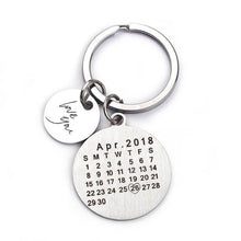 Charger l&#39;image dans la galerie, Porte clé calendrier personnalisé Key Chains Argent M002 

