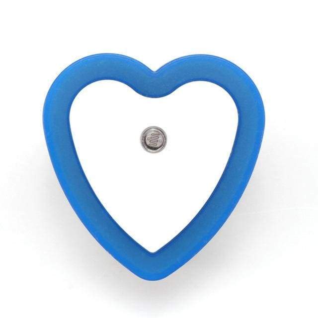 Veilleuse de nuit LED photosensible automatique - Coeur bleu / EU Type - Night Lights